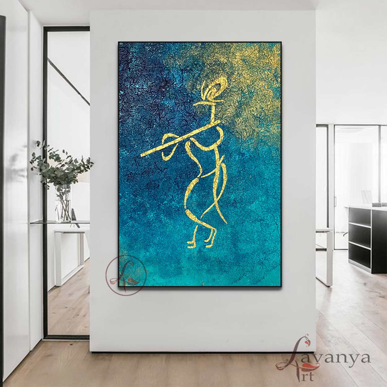Radha Krishna Art | Modern Indian Canvas Painting