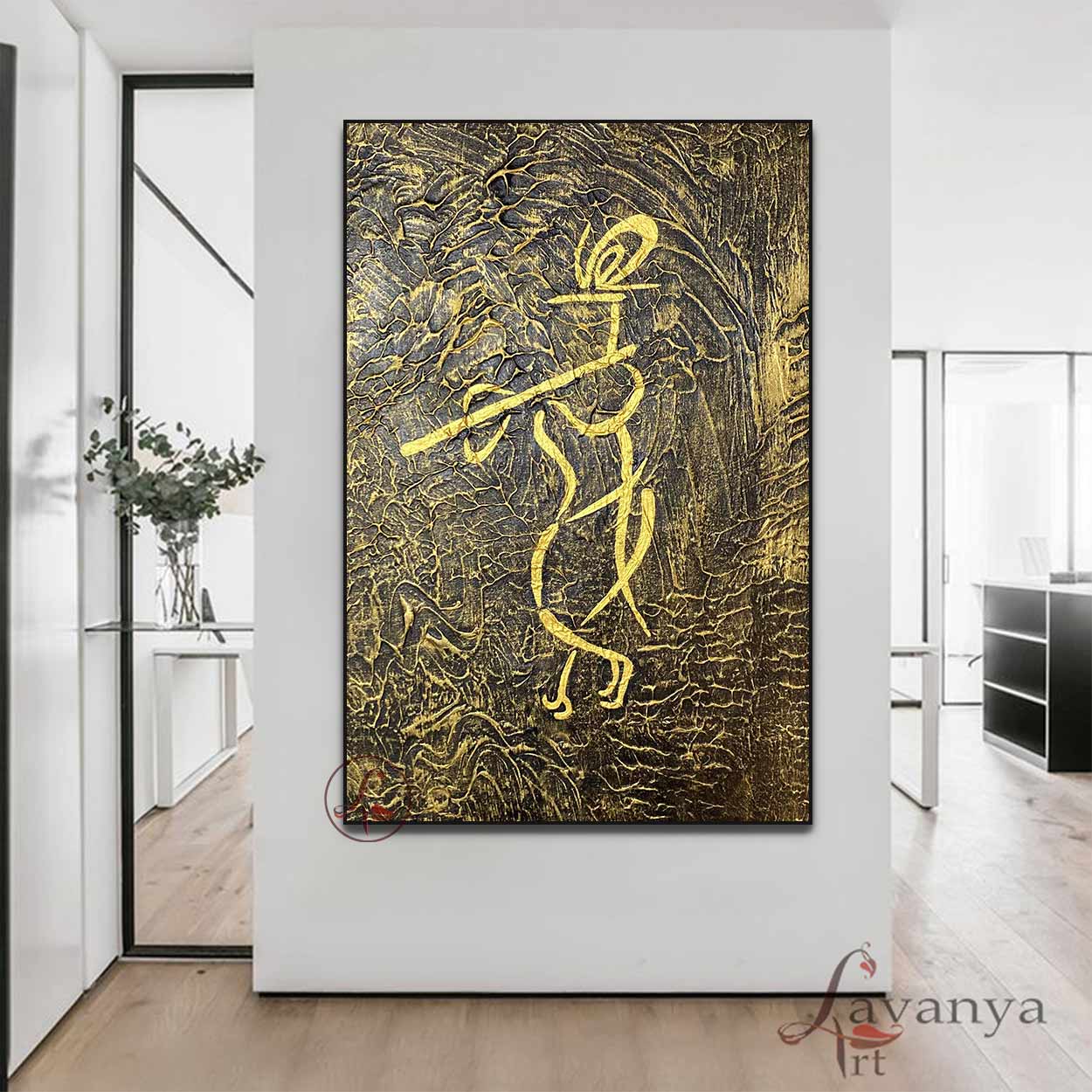 Radha Krishna Painting | Modern Indian Canvas Art