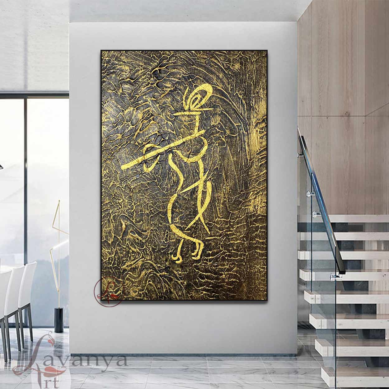 Radha Krishna Painting | Modern Indian Canvas Art