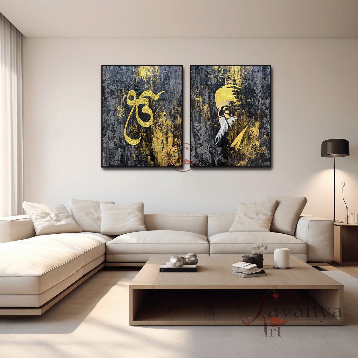 Guru Nanak Sikh Art Set | Ek Onkar Wall Decor