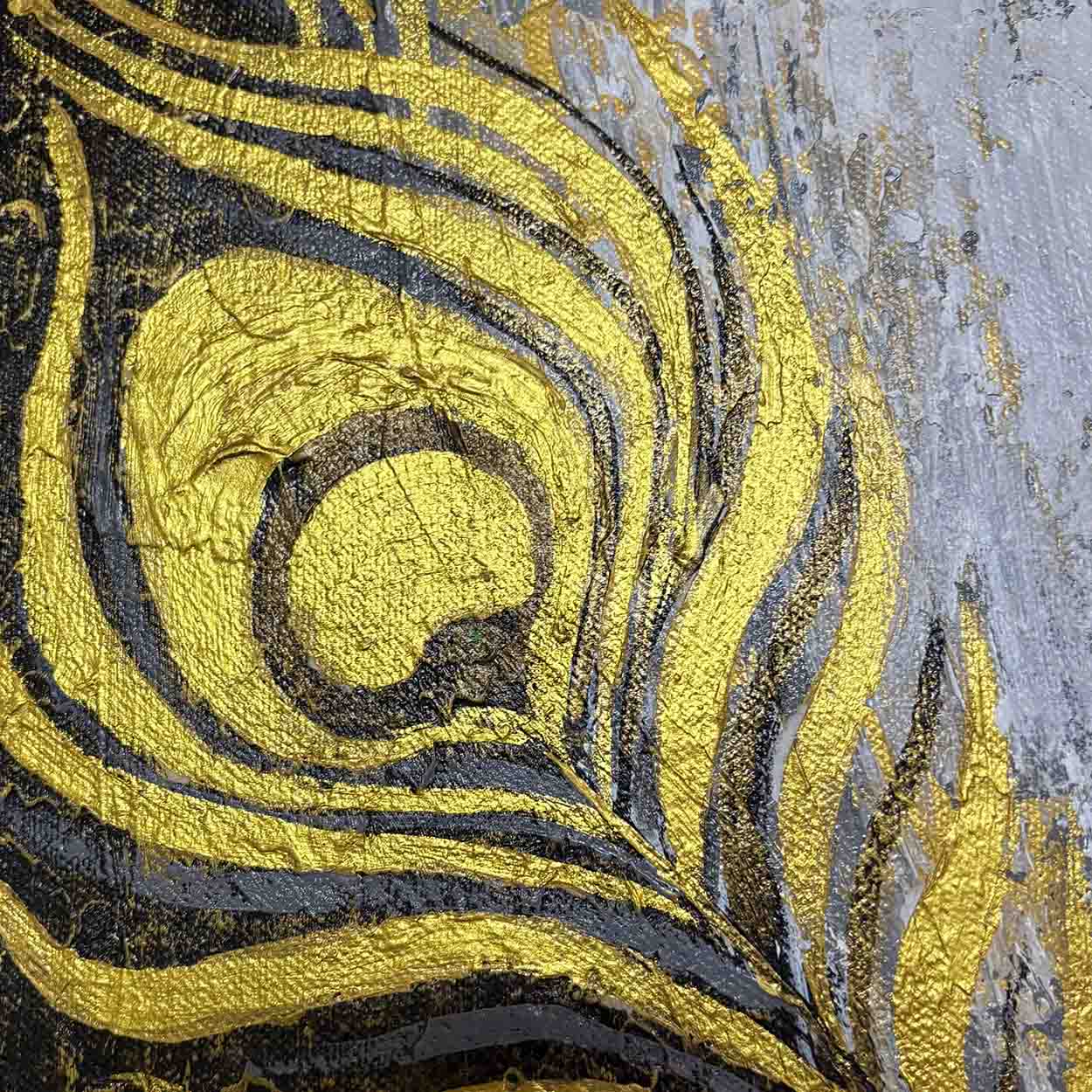Textured Krishna Painting | Modern Indian Home Decor