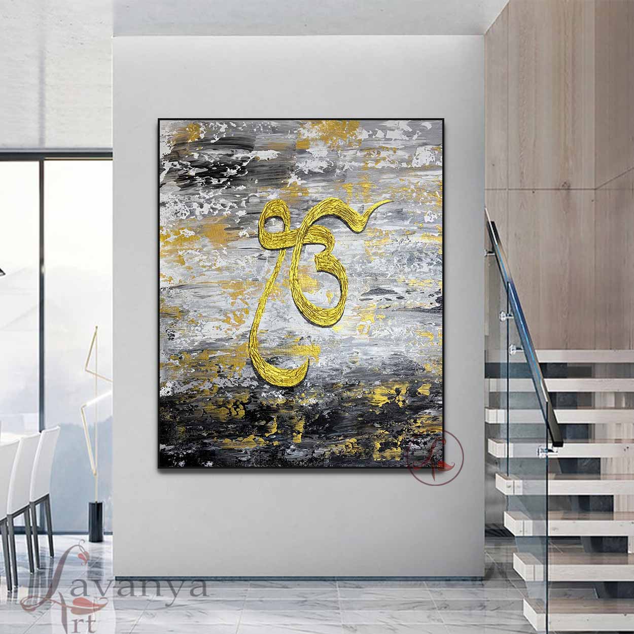 Original Sikh Art | Ek Onkar Abstract Painting