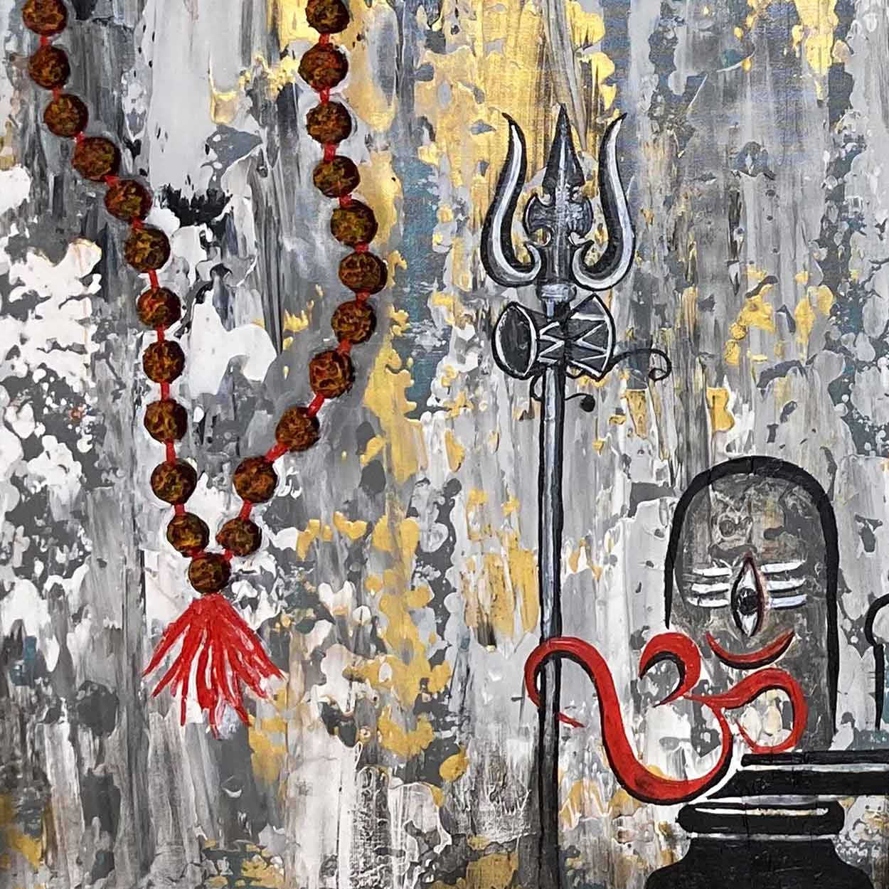 Modern Shiva Canvas Art | Contemporary Indian Spiritual Wall Decor