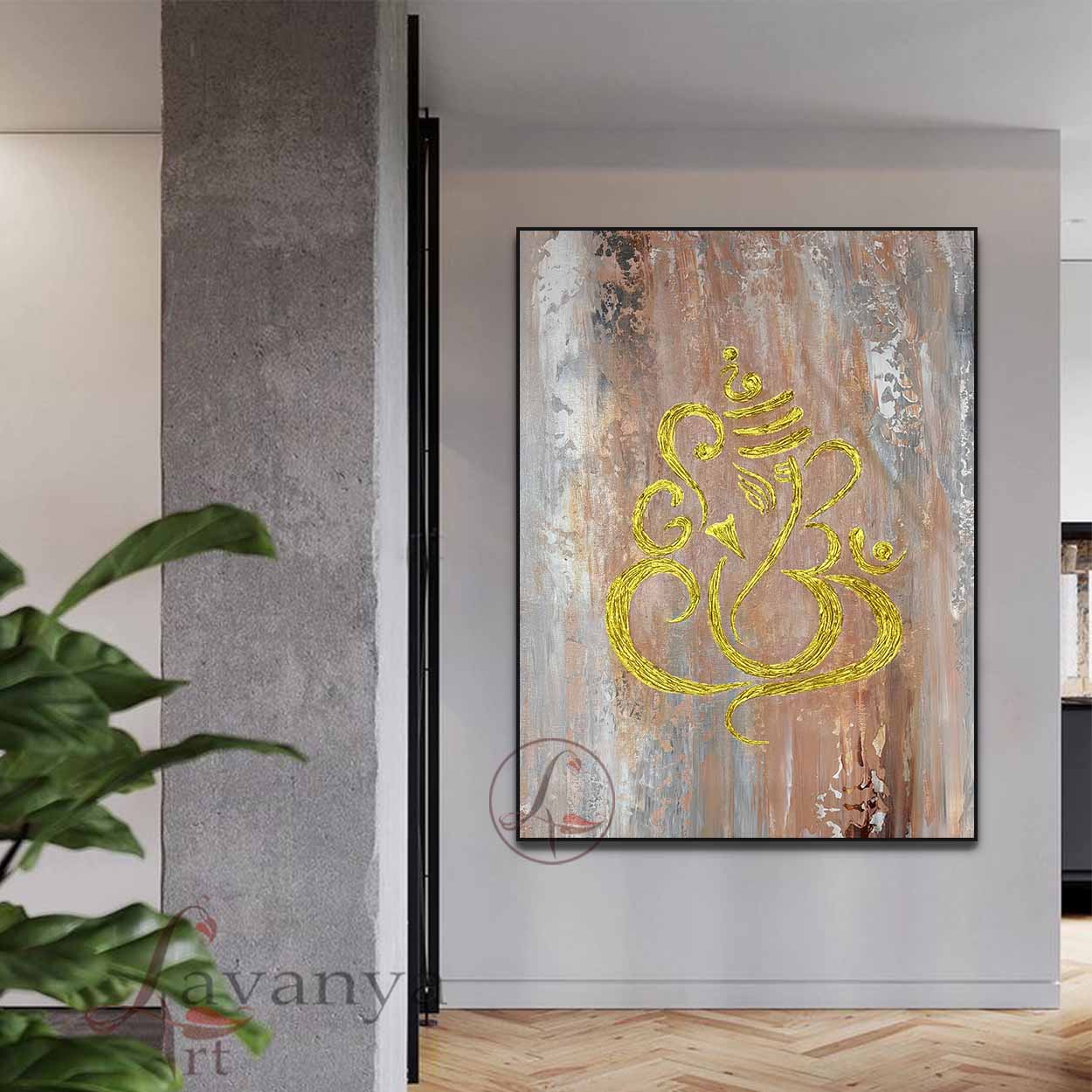 Abstract Ganesha Painting | Indian Modern Wall Art