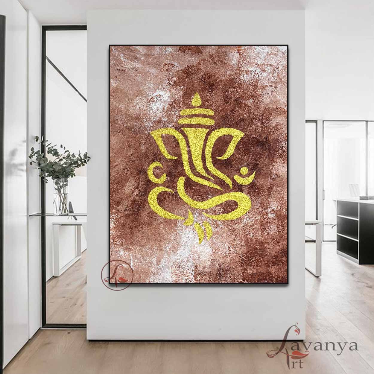Abstract Ganesha Painting | Indian Modern Wall Art