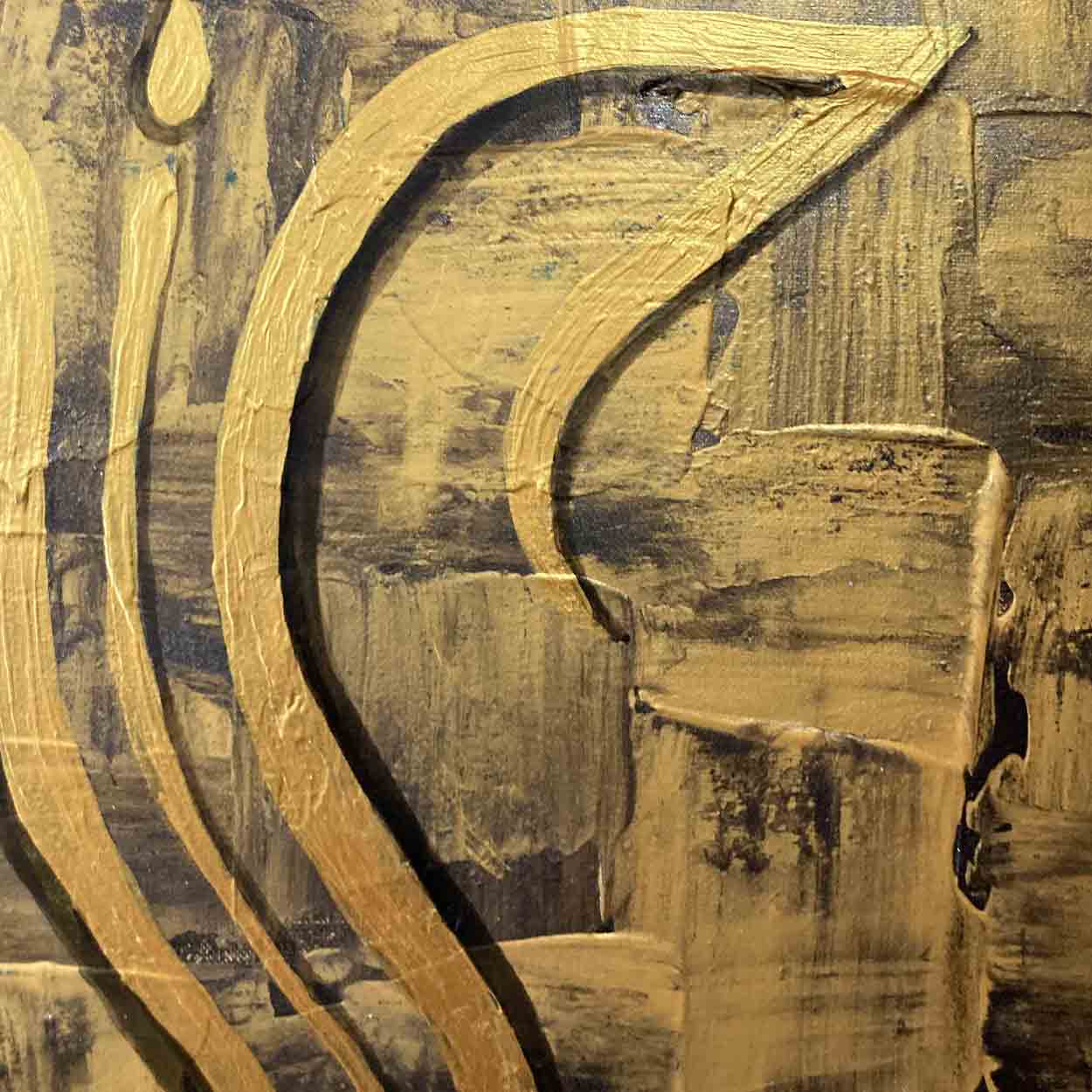 Abstract Ganesha Painting | Handmade Indian Hindu Art