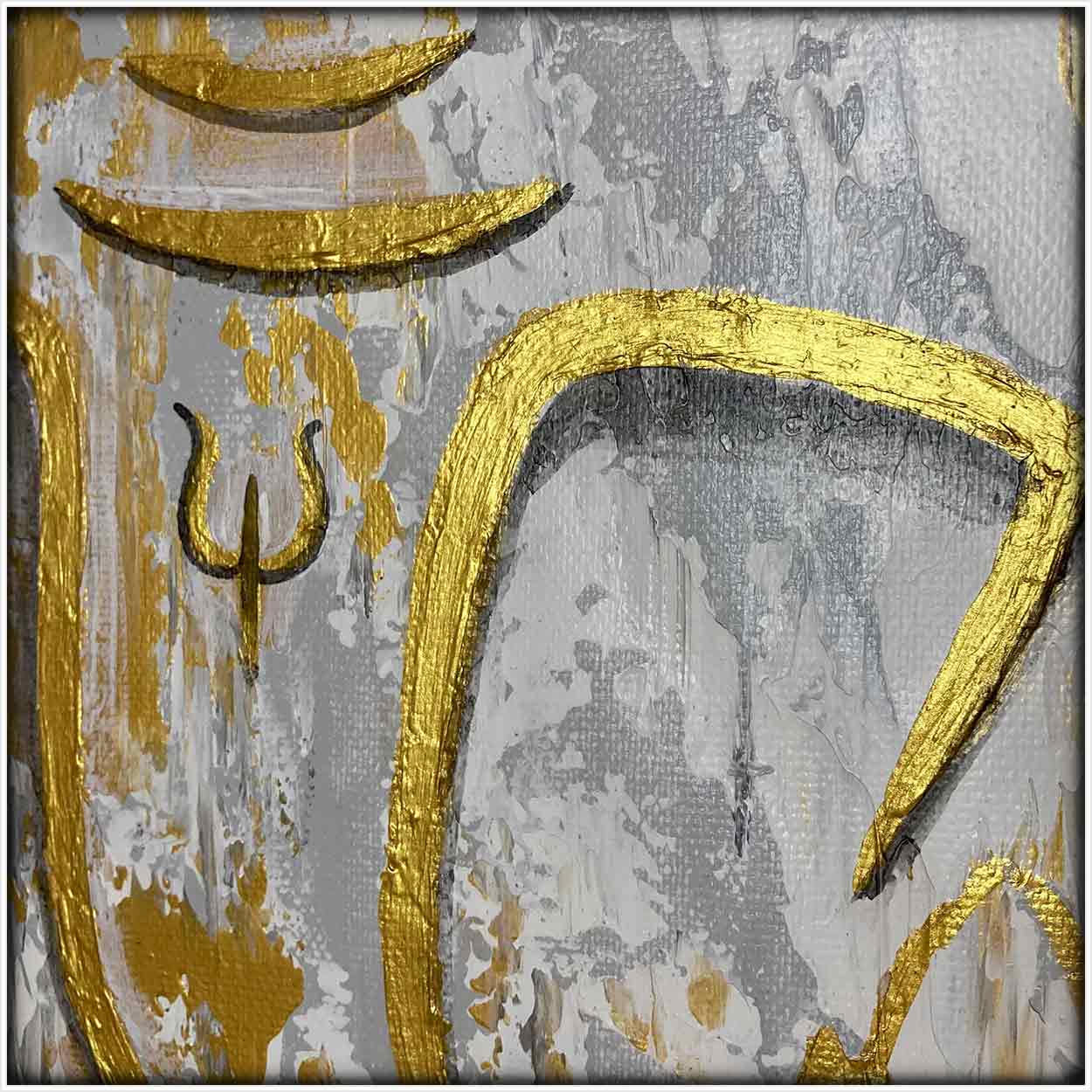 Ganesha Minimalist Painting | Abstract Indian Art