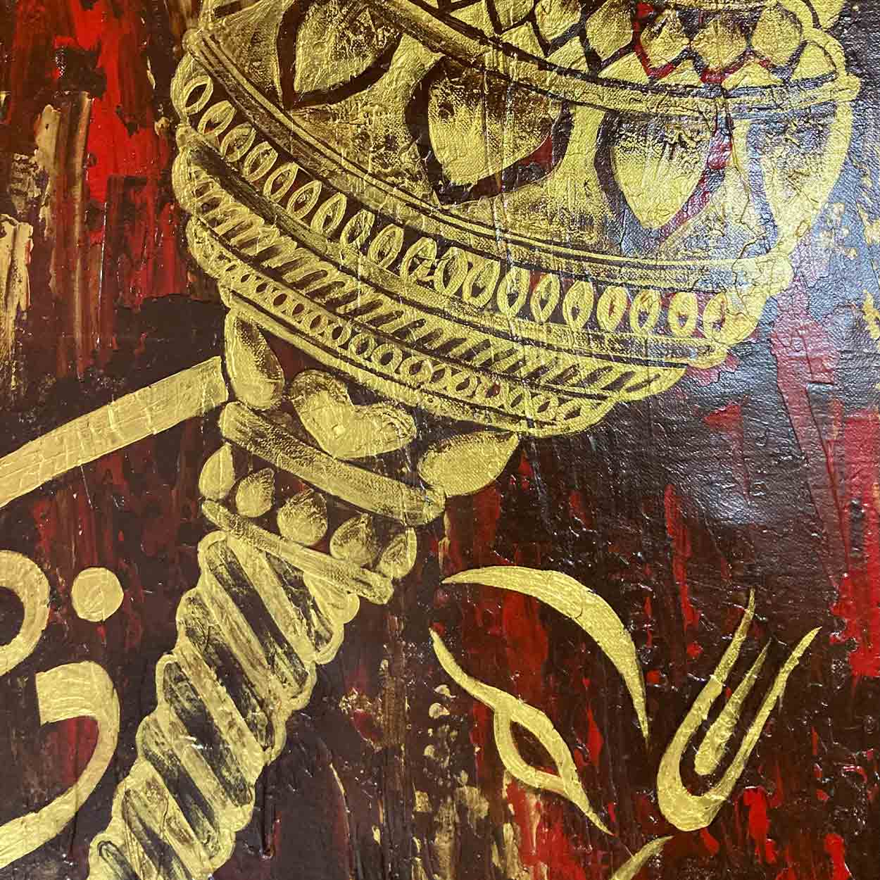 Modern Hanuman Painting | Abstract Indian Spiritual Art