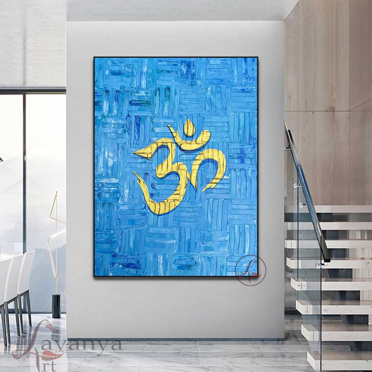 Om Abstract Painting | Handmade Indian Textured Art