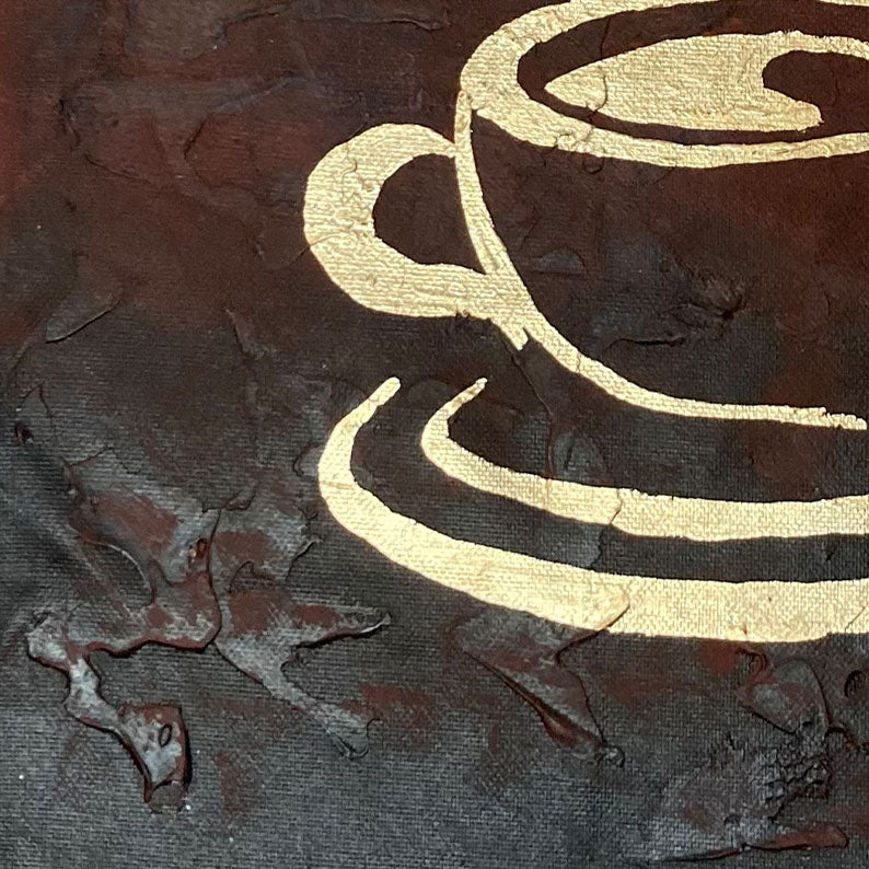 Large Gold Abstract Canvas | Luxury Wall Art Decor