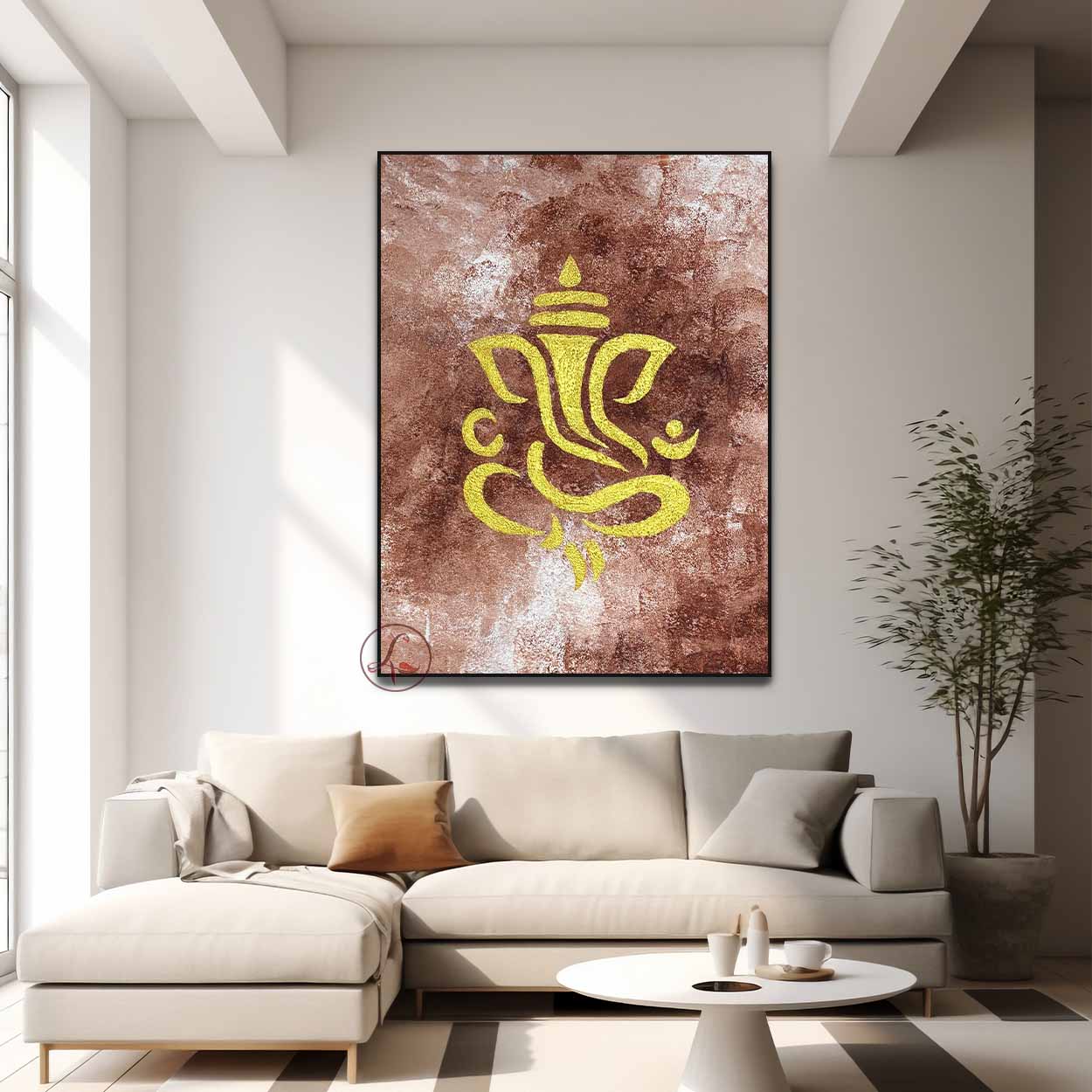 Abstract Ganesha Painting | Indian Modern Wall Art