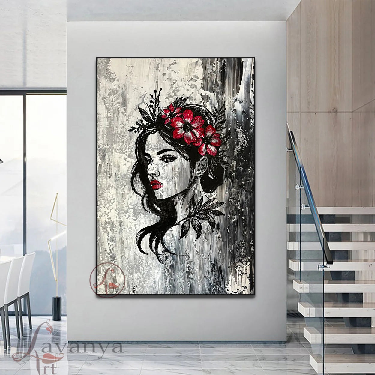 Abstract Figurative Wall Art | Original Canvas Painting