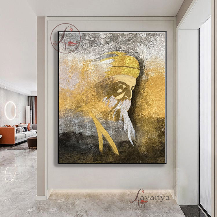 Guru Nanak Painting | Original Sikh Home Decor Art