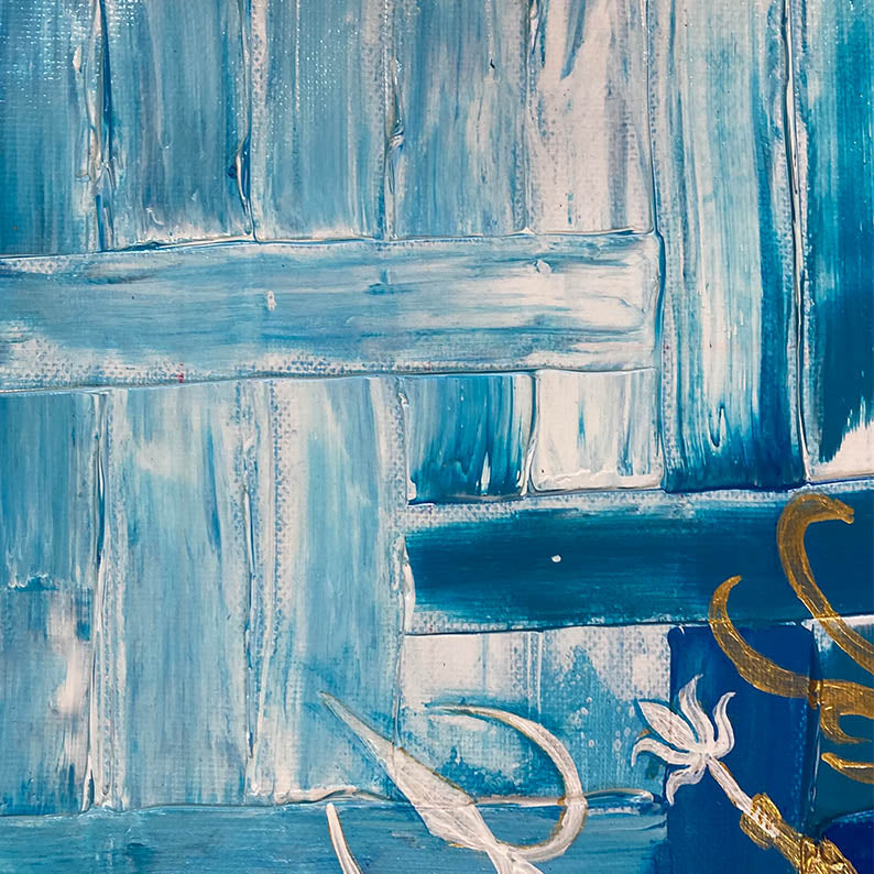 Original Abstract Durga Painting | Handmade Goddess Durga Canvas Art