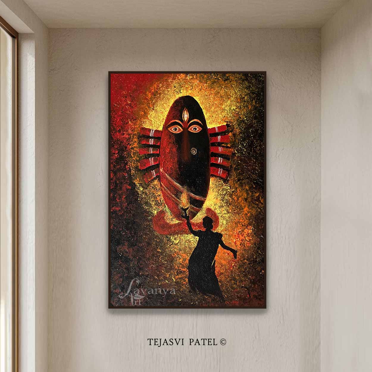 linga bhairavi devi painting | Sadguru Art
