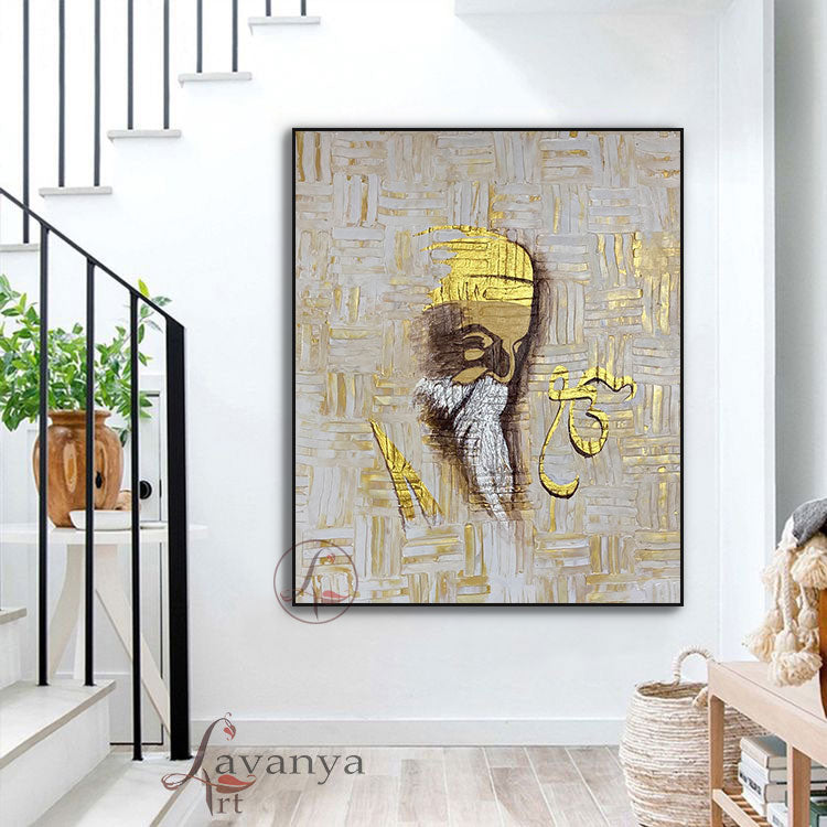 Guru Nanak Art | Sikh Spiritual Home Wall Decor
