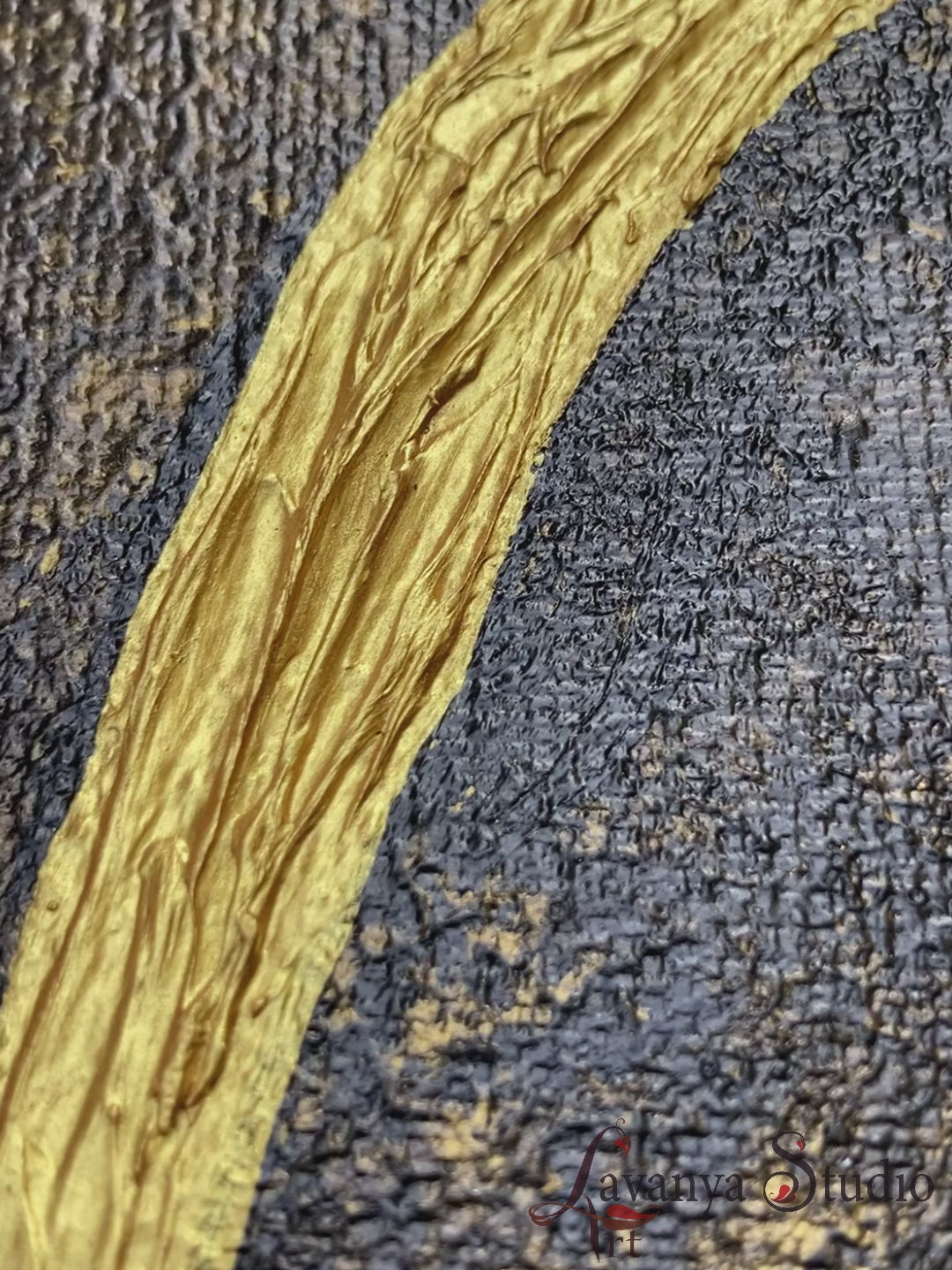 Ganesha painting process reel, textured art layering technique.