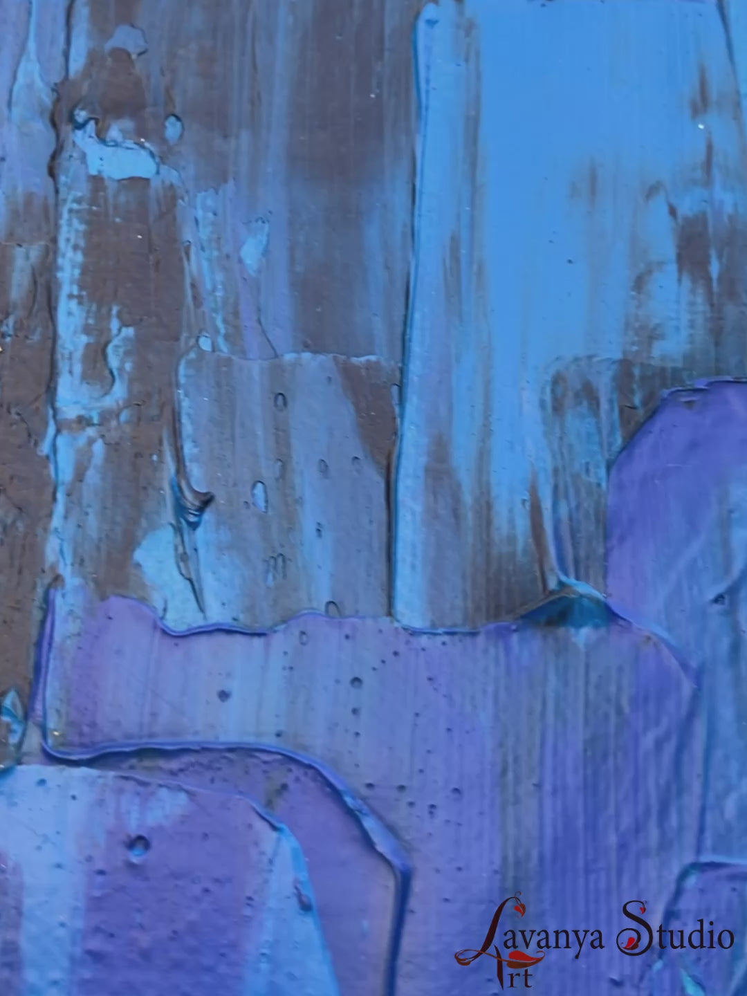 Abstract Ganesha painting process video by Tejasvi Patel, Lavanya Art Studio.