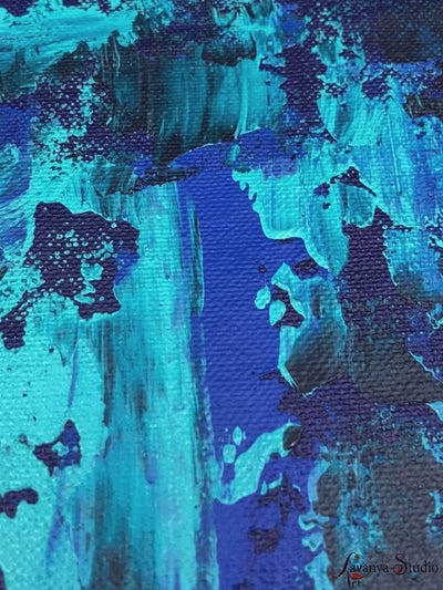 Abstract Ganesha painting process video by Tejasvi Patel of Lavanya Art Studio.