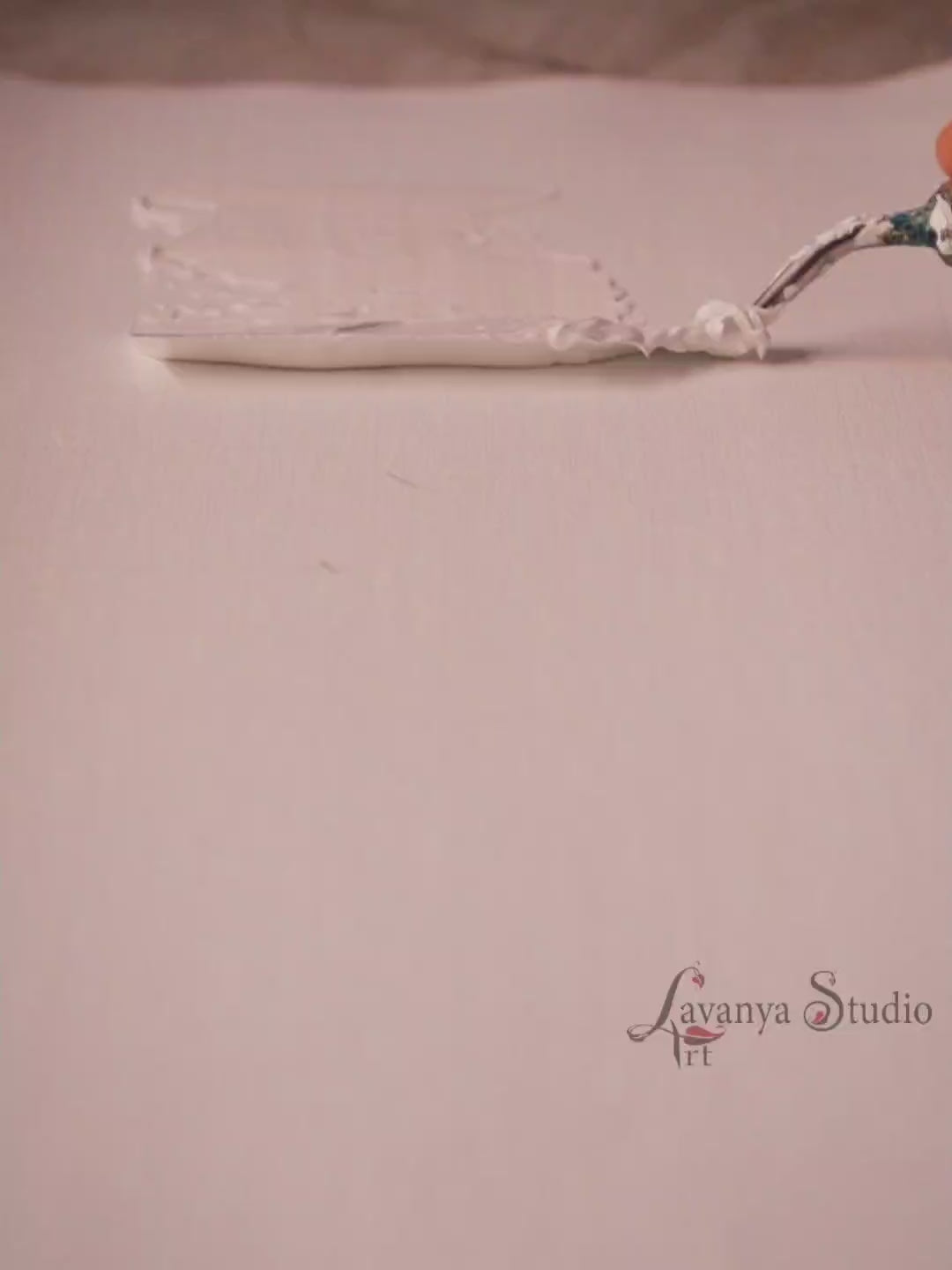 Lavanya Art Studio Shiva Painting process, canvas painting reel.