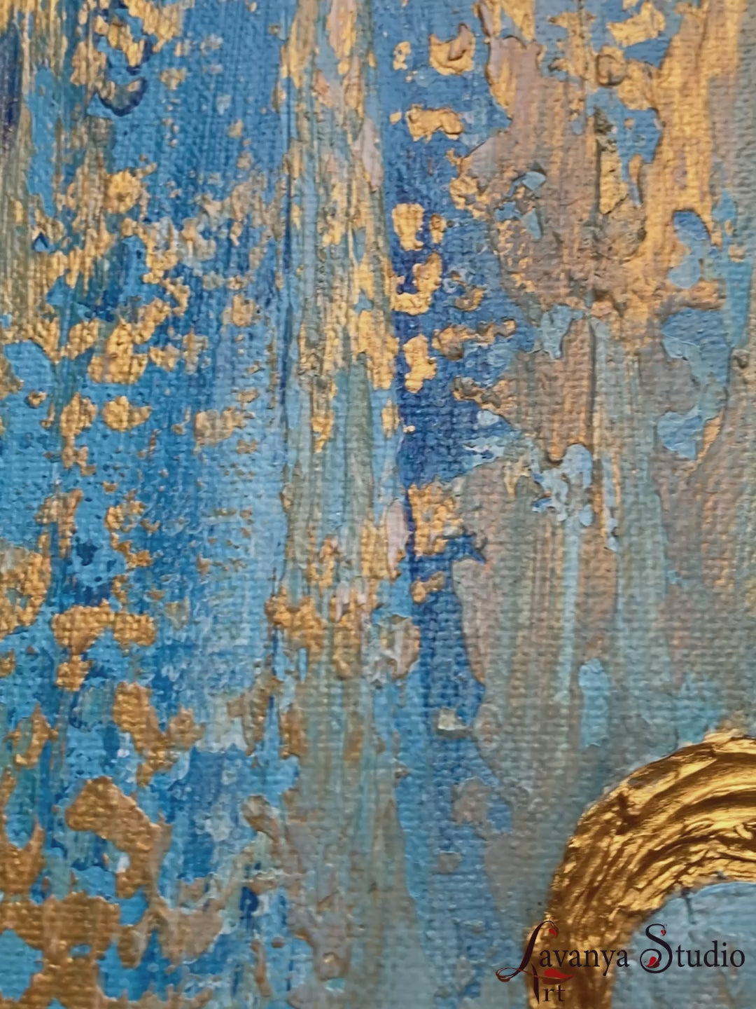 Indian art Ganesha painting reel, textured brushwork demonstration.