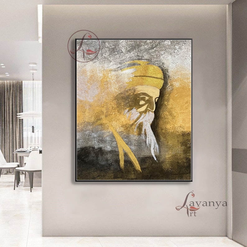 Guru Nanak Painting | Original Sikh Home Decor Art