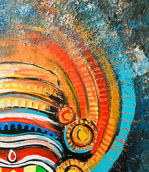 Original Kathakali Painting | Indian Cultural Wall Art