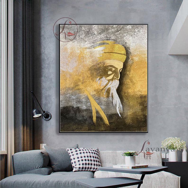 Guru Nanak Painting | Original Sikh Home Decor Art