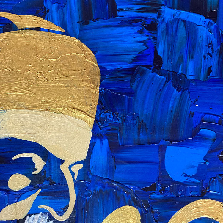 Abstract Guru Nanak Painting | Sikh Decor Art