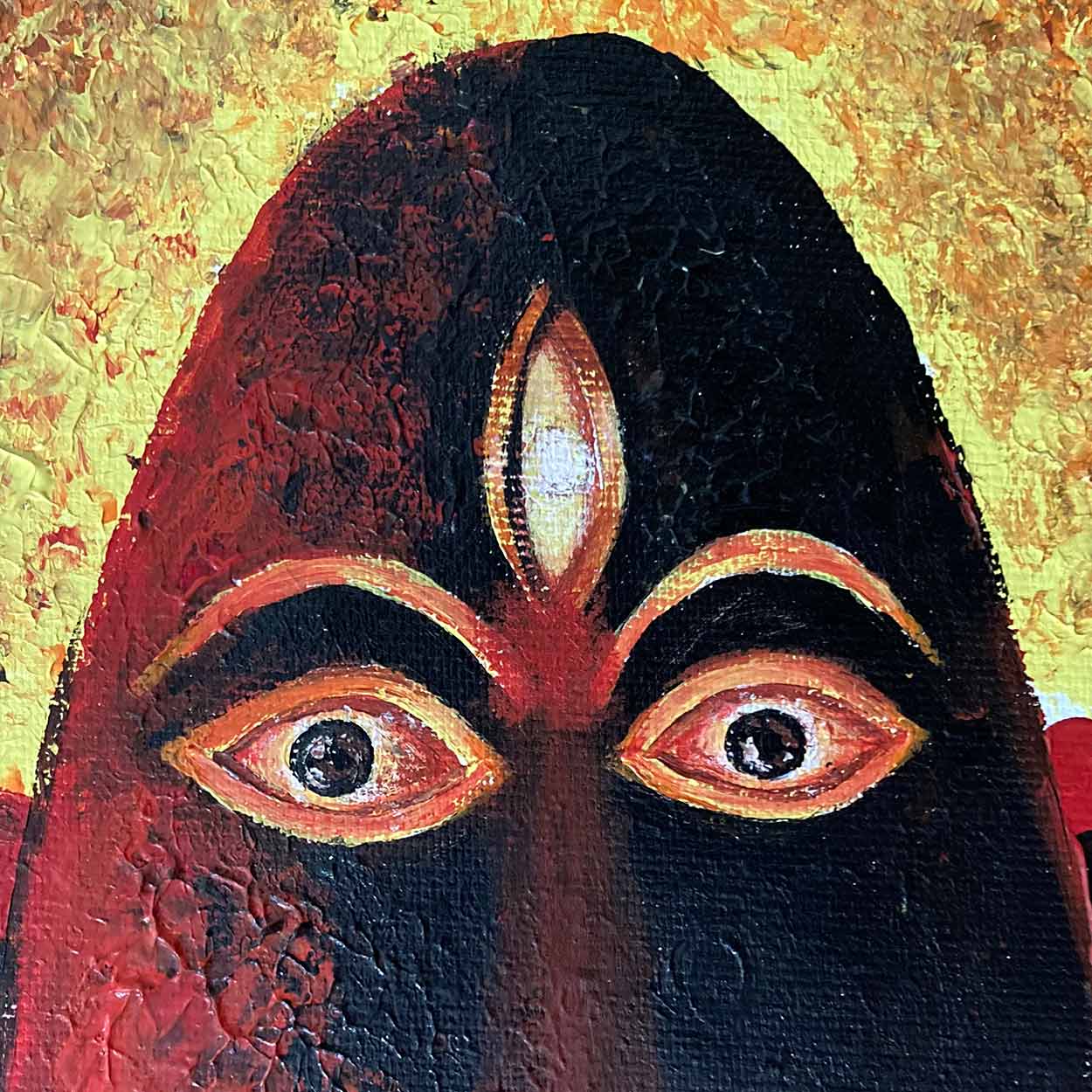 linga bhairavi devi painting | Sadguru Art