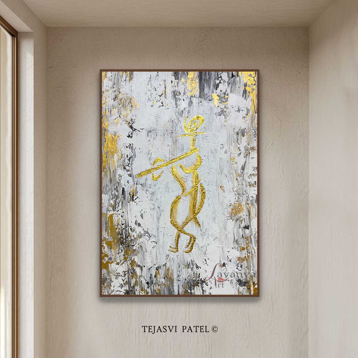 Radha Krishna Canvas | Contemporary Indian Wall Art