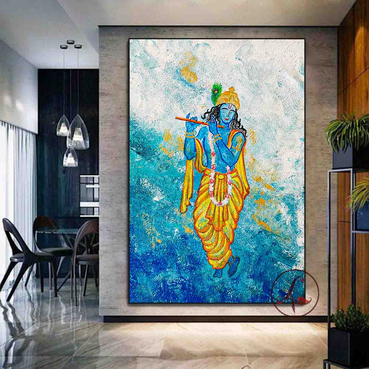 krishna Abstract Art : Govinda - krishna